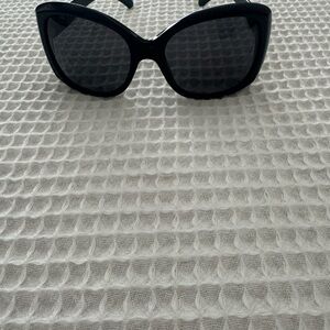 CHANEL Black Oversized Sunglasses